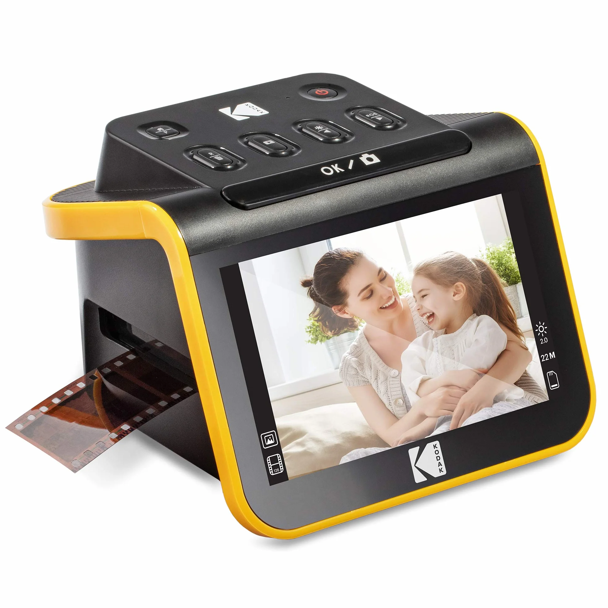 KODAK Slide N Scan 5 Pouces LCD 35 mm 126 110 Négatifs Diapositives Couleur Noir et Blanc JPEG 22 MP