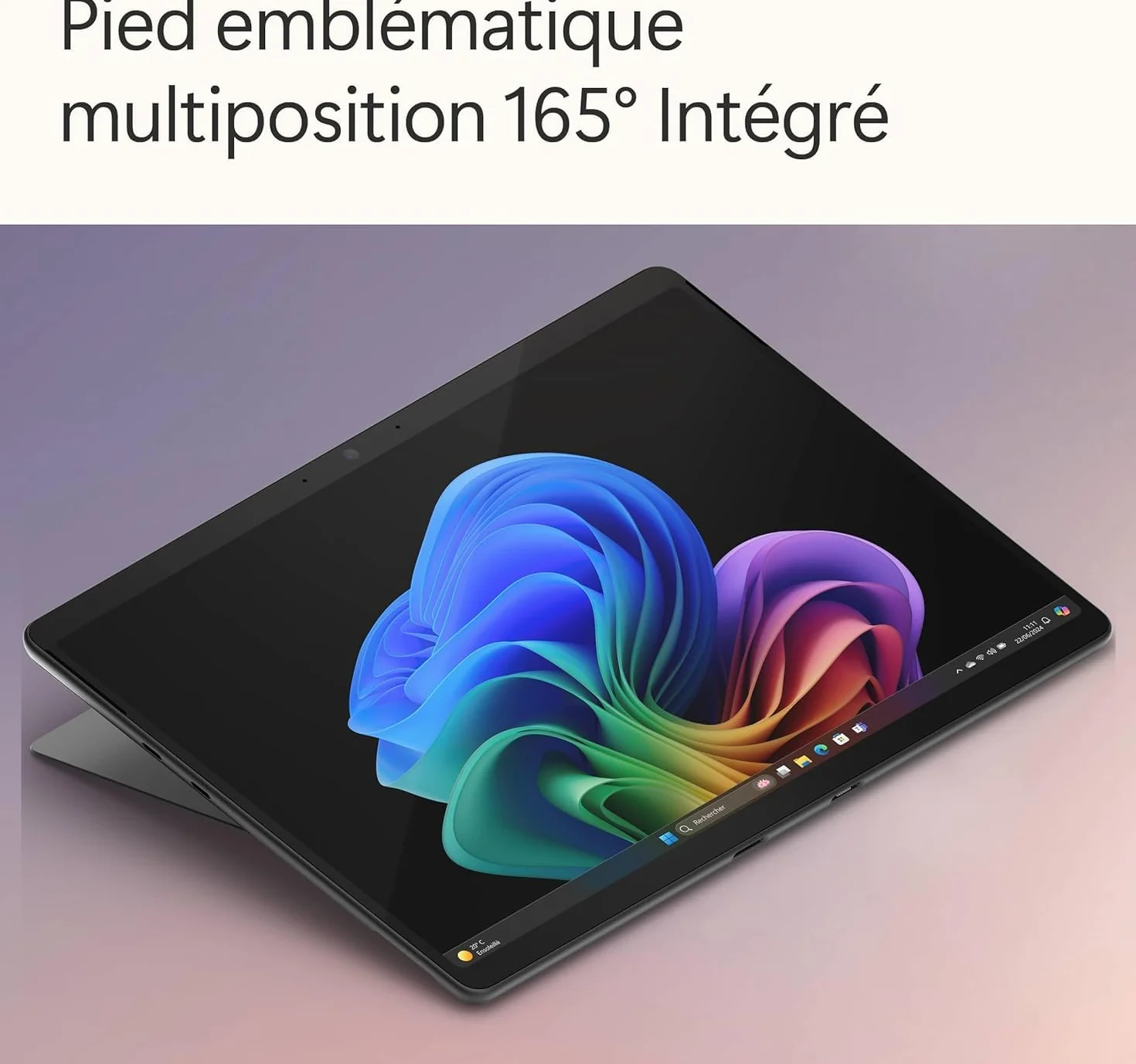 Microsoft Surface Pro 13" OLED Touchscreen Snapdragon X Elite 16Go RAM SSD 1To Noir