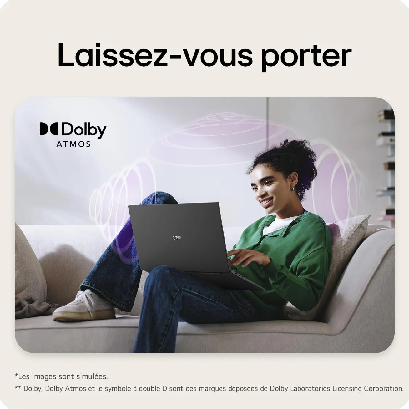 LG Gram 17Z90TL-G.AU8BF PC Portable 17" 1389g DCI-P3 99% QHD+ Intel® Evo™ Ultra7 RAM 32Go SSD 2To NVMe Intel® Arc™ Graphics Windows 11 Home Noir