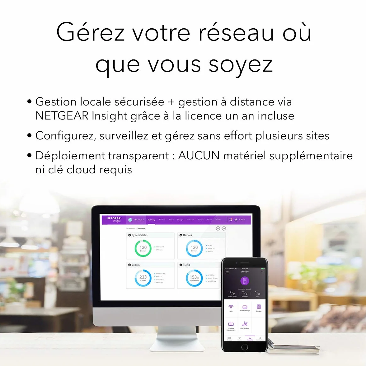 NETGEAR WAX610Y Point d'accès WiFi 6 Bi-Band AX1800 Extérieur, IP55, Ethernet 2.5G, PoE+