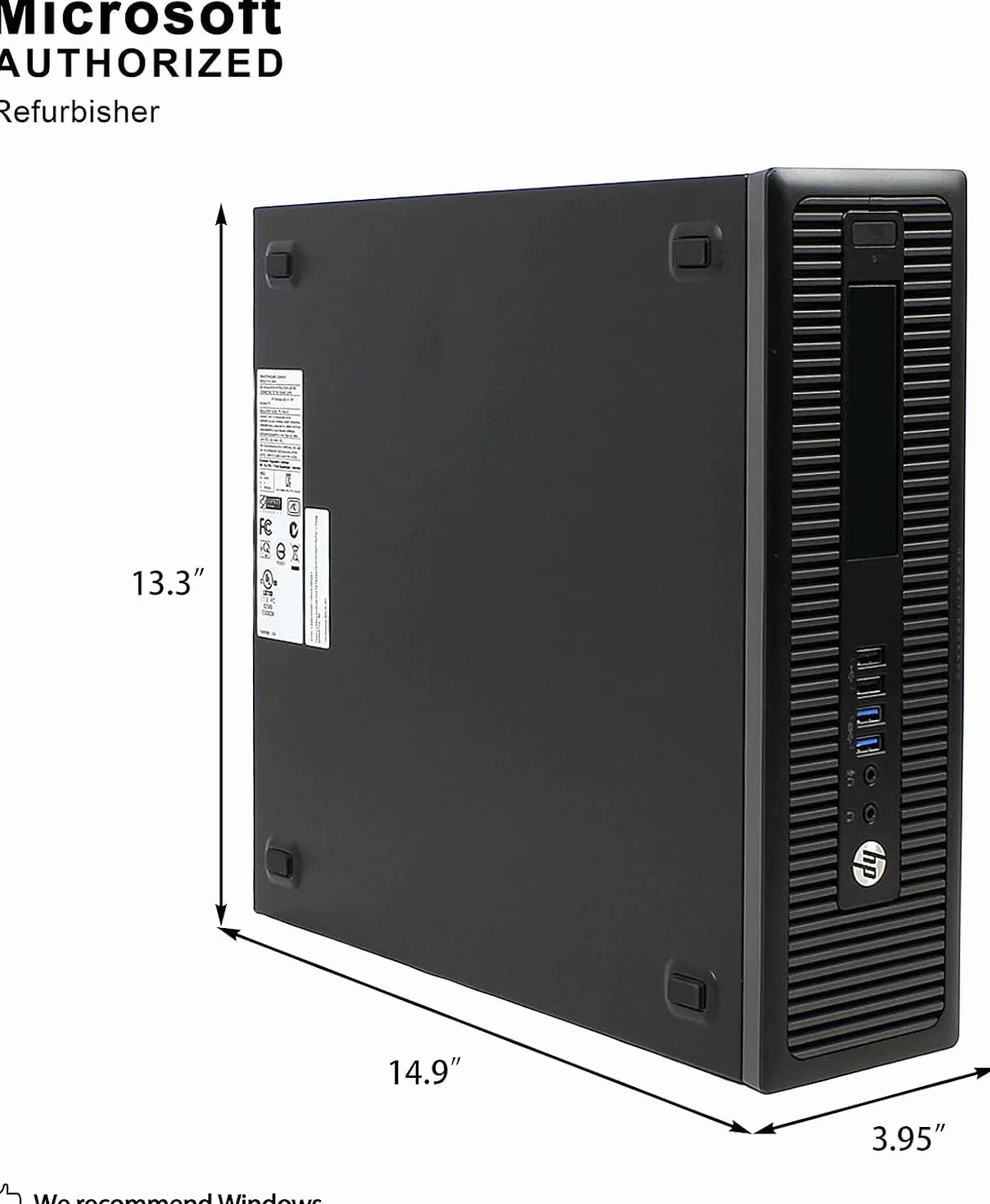 HP ProDesk 600 G2 SFF Ordinateur de bureau Intel Core i5-6500 8 Go RAM SSD 256 Go WiFi Bluetooth Windows 11 Pro Reconditionné