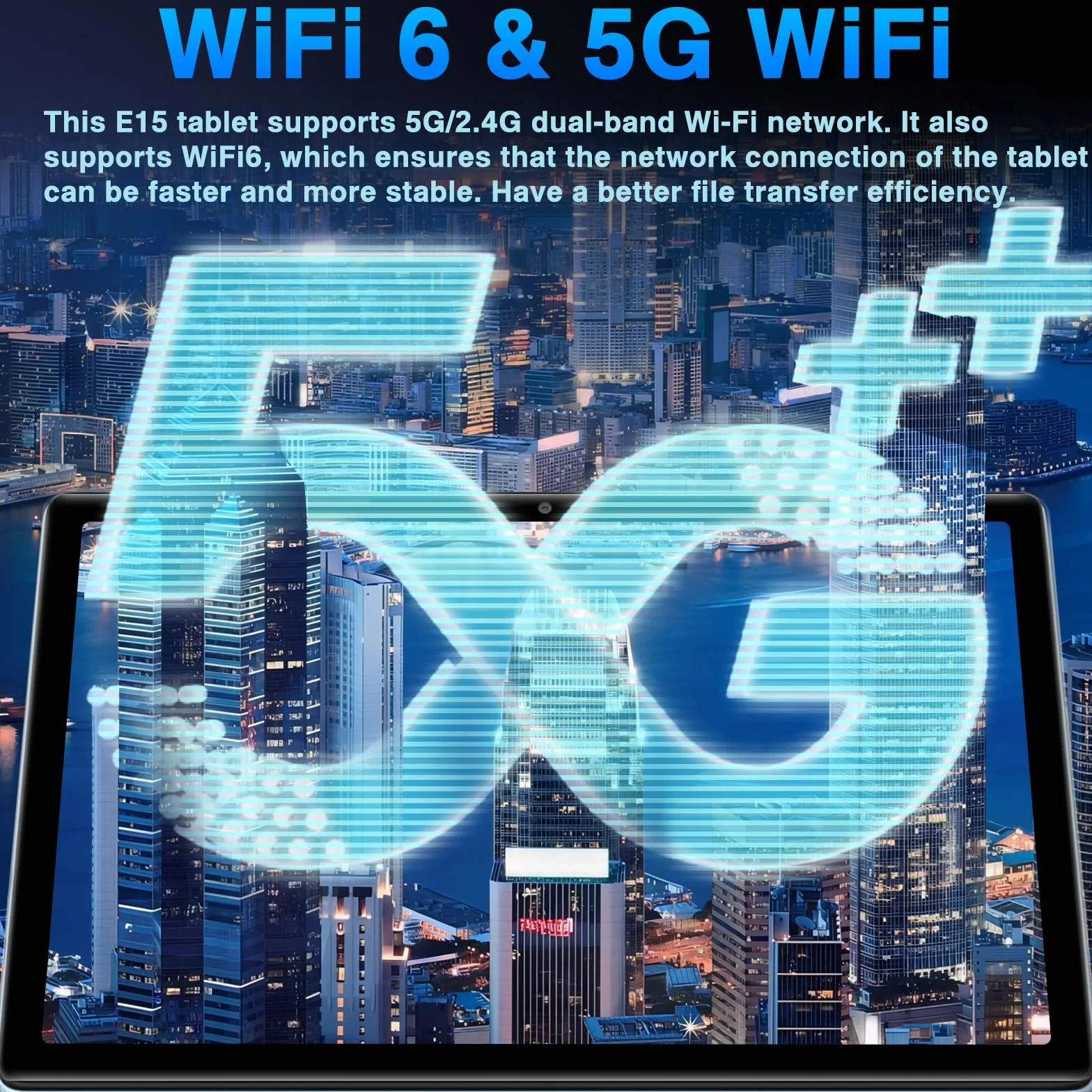 Tablette Android 10 Pouces 20Go RAM 128Go ROM Octa-Core WiFi 6 BT 5.0 GMS Certified Widevine L1 avec Clavier Souris et Cas - Bleu