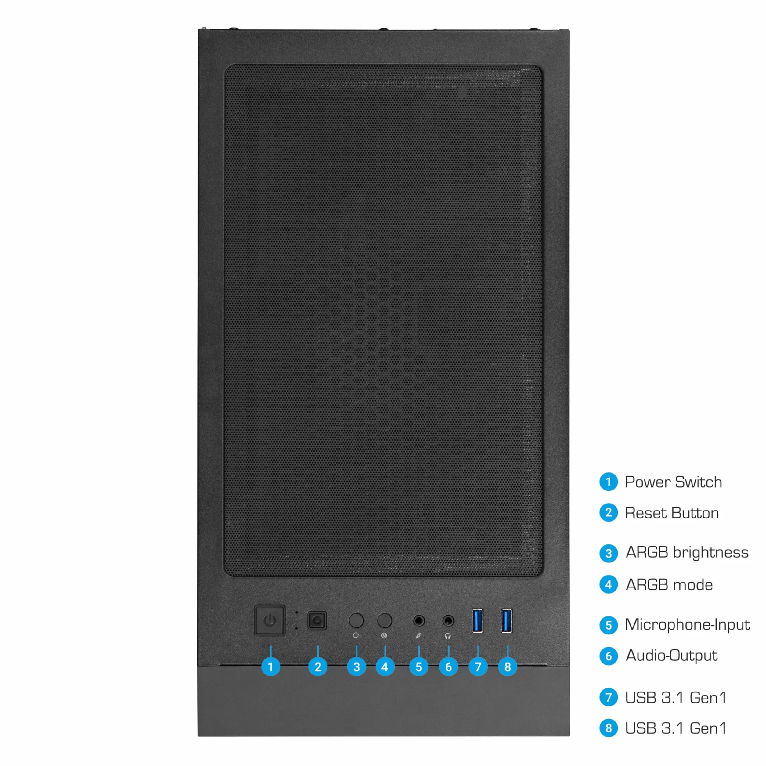 Ankermann Cryon Gaming V3 AMD Ryzen 7 5700X Nvidia GeForce RTX 5060 8Go 16Go RAM 1To NVMe SSD Windows 11 WiFi