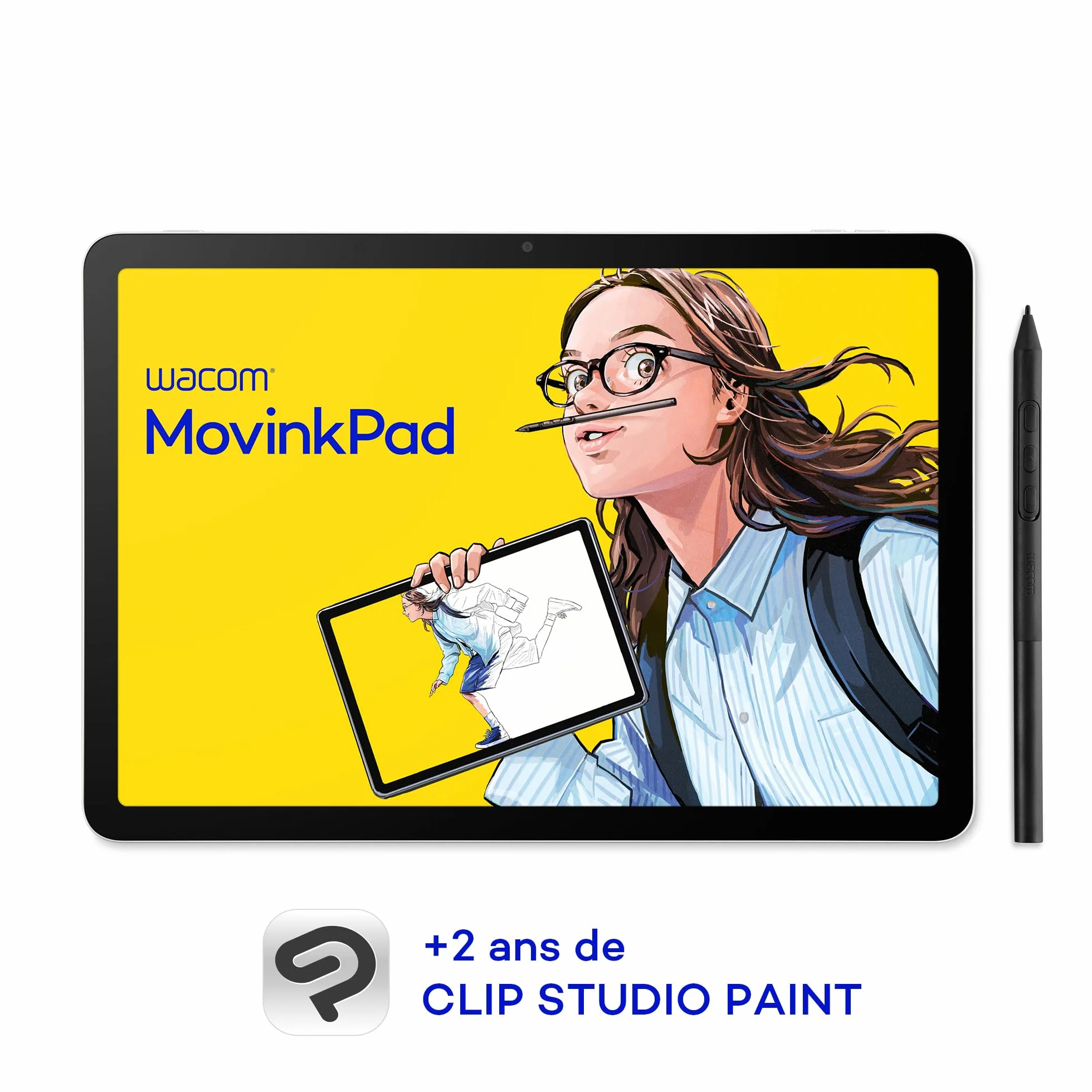 Wacom MovinkPad 11 Tablette Graphique Android 14 avec Wacom Pro Pen 3 Écran Anti-reflet