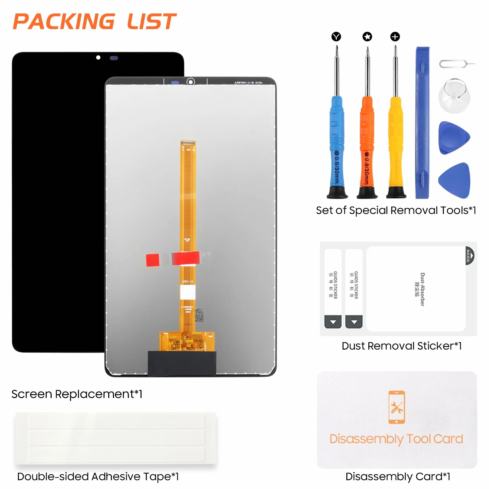 Écran LCD Samsung Galaxy Tab A11 2025 SM-X133 SM-X135 SM-X135F 8,7 Pouces Tactile Réparation Noir