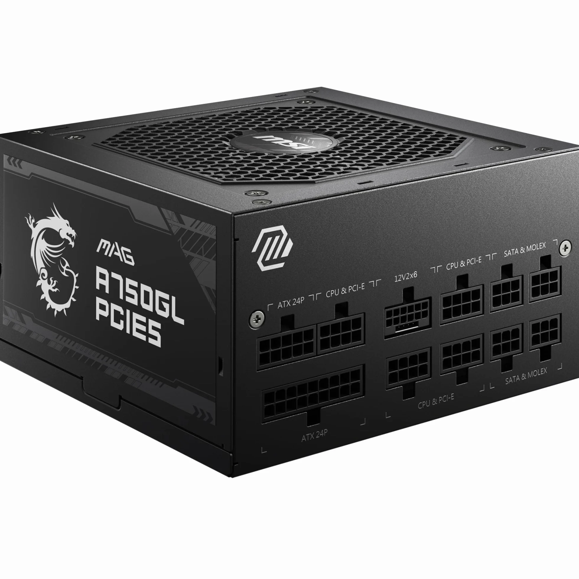 MSI MAG A750GL PCIE5 Alimentation 750W 80 Plus Gold Modulaire ATX 3.0 PCIe 5.0 Ventilateur 120mm