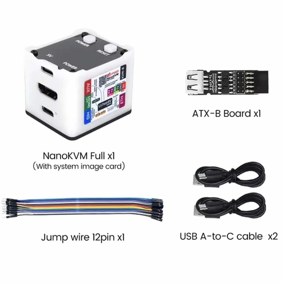 Sipeed NanoKVM Mini serveur d'exploitation et de maintenance à distance 1TOPS NPU 1 GHz C906 RISC-V USB HDMI