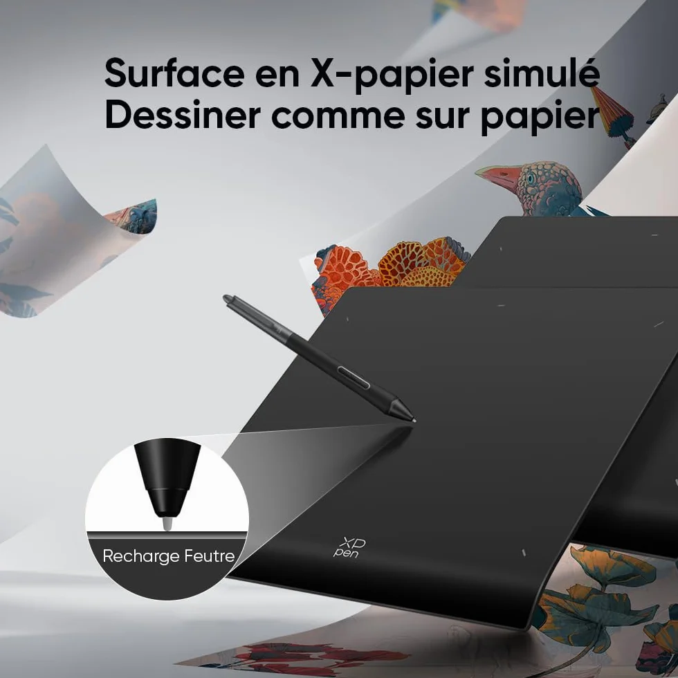 XPPen Deco Pro MW (Gen 2) Tablette Graphique Bluetooth 5.0 16K Niveaux de Pression Sans Écran