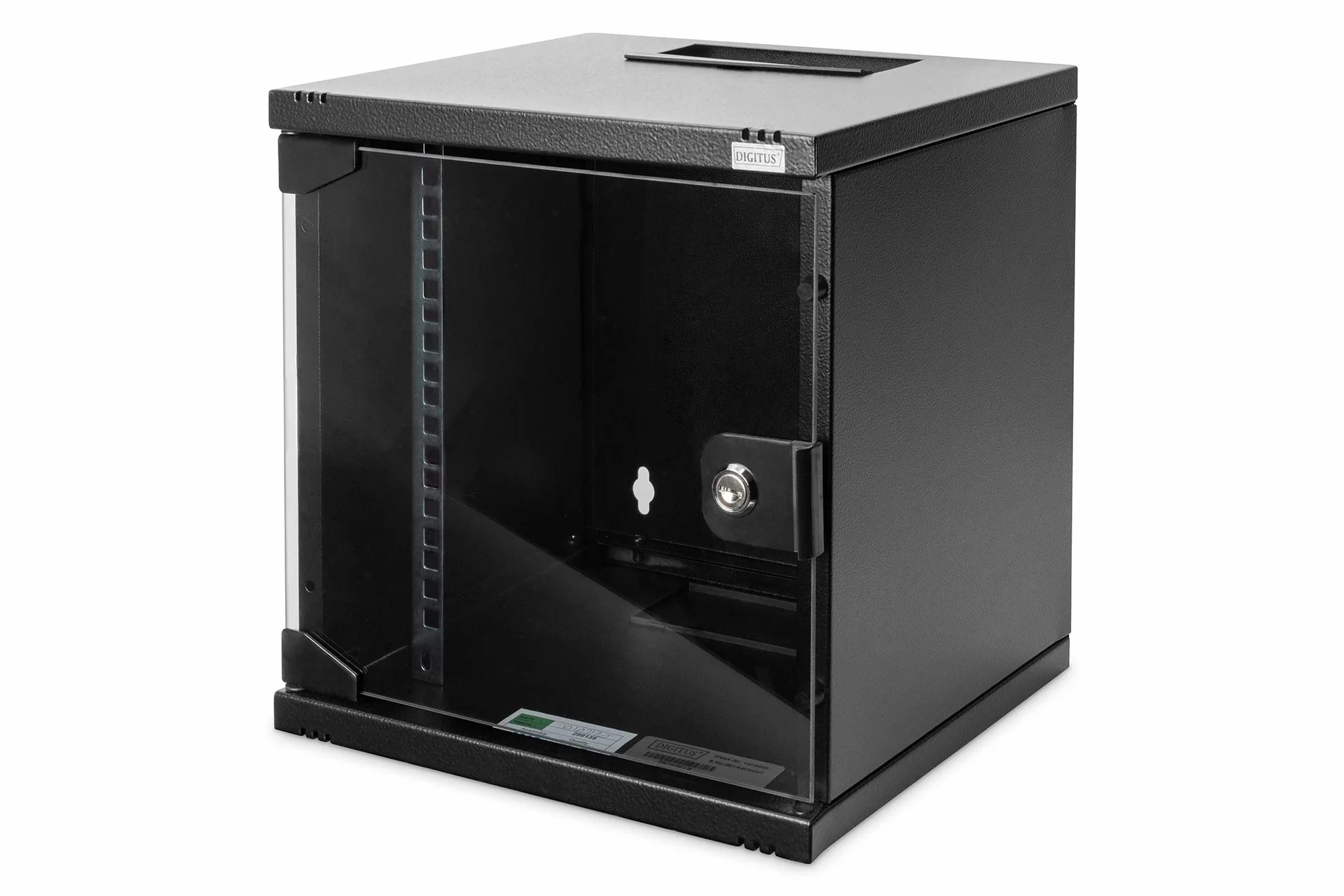 DIGITUS Armoire réseau 10 pouces 6U Montage mural 330x312x300mm Noir