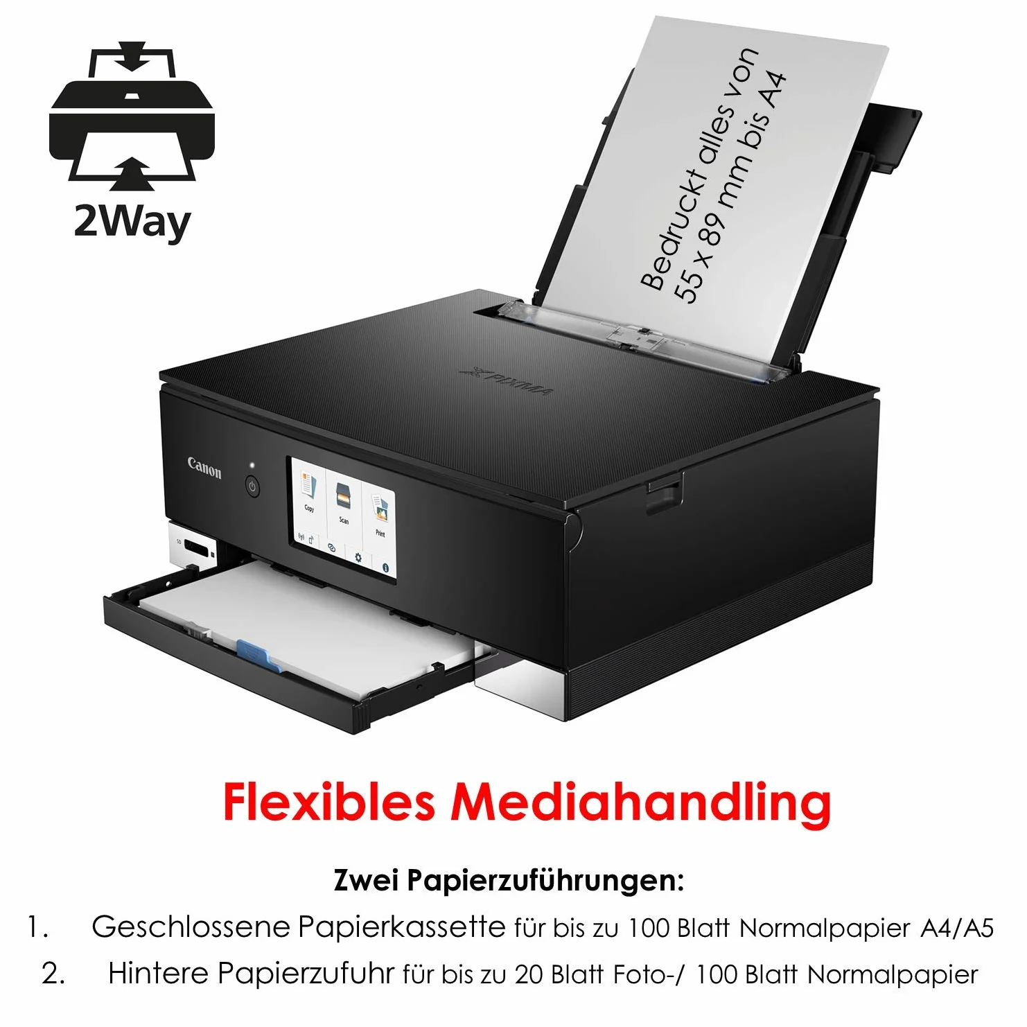 Canon PIXMA TS8350 Noir Imprimante Jet d'Encre