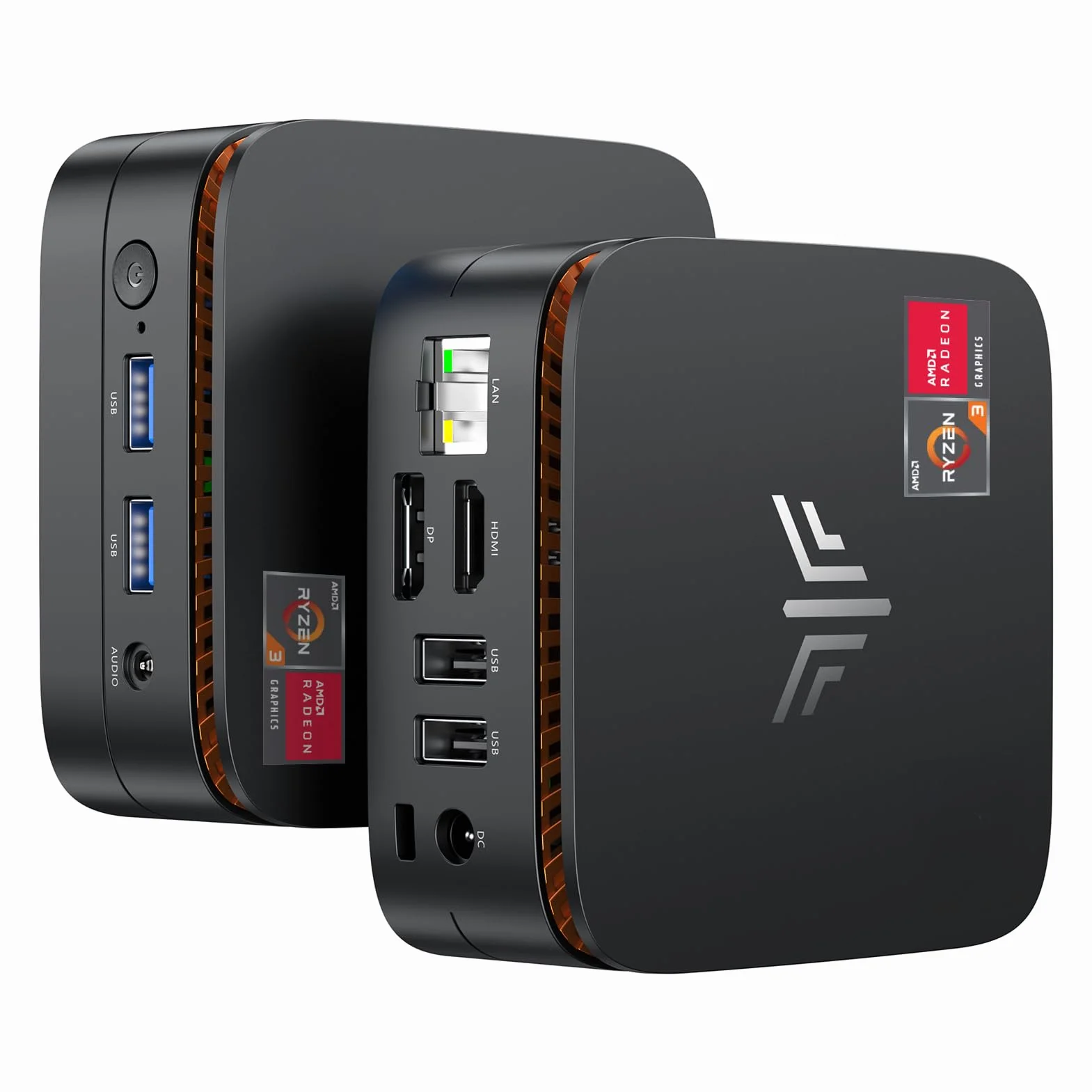 NiPoGi Essenx E1 Mini PC AMD Ryzen 3250U W11 Pro 8Go DDR4 RAM 256Go SSD 4K Dual Display Ordinateur de Bureau