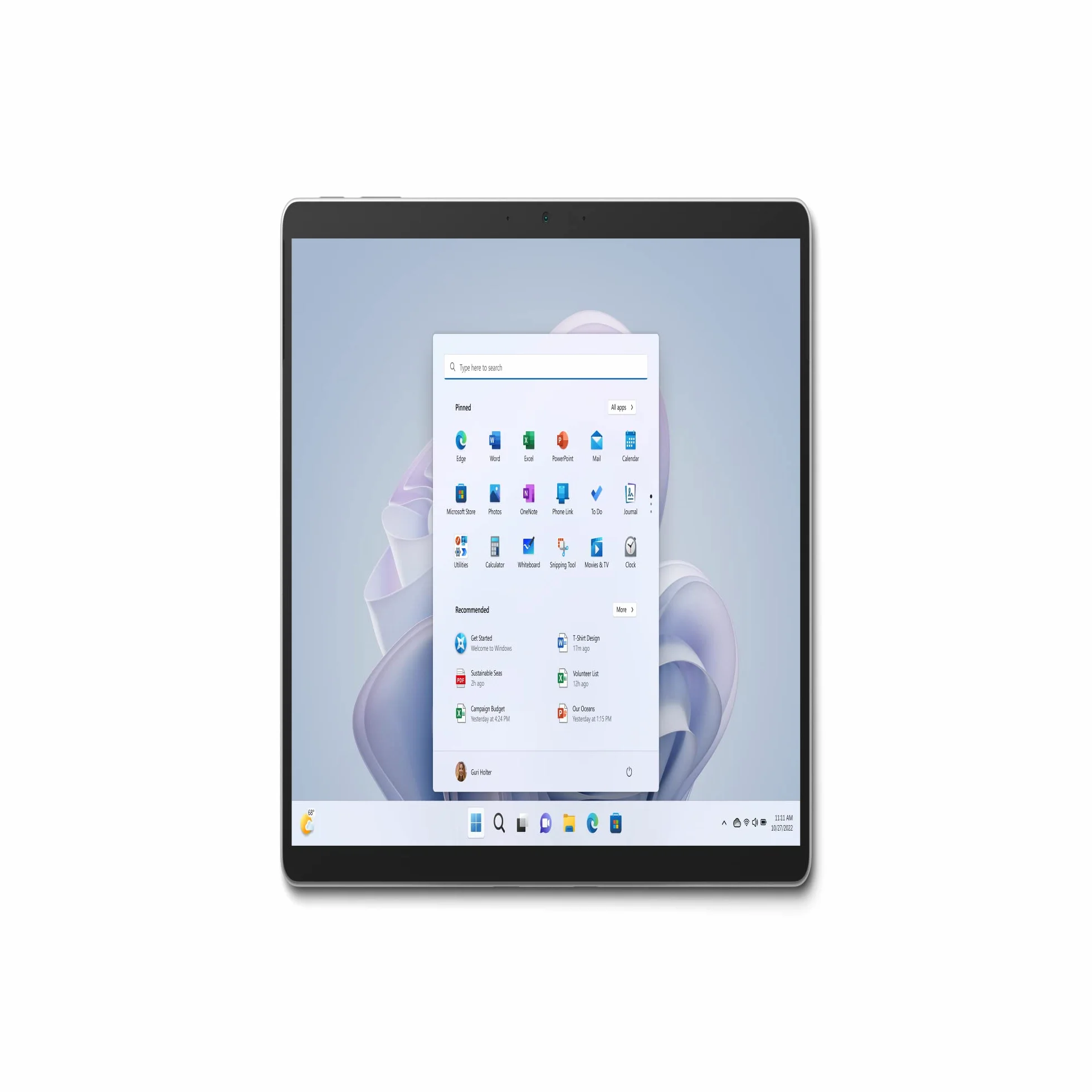 Microsoft Surface Pro 9 Wifi Ordinateur Portable 13" Tactile 16 Go RAM 256 Go SSD Intel EVO Core i5 Platine Reconditionné