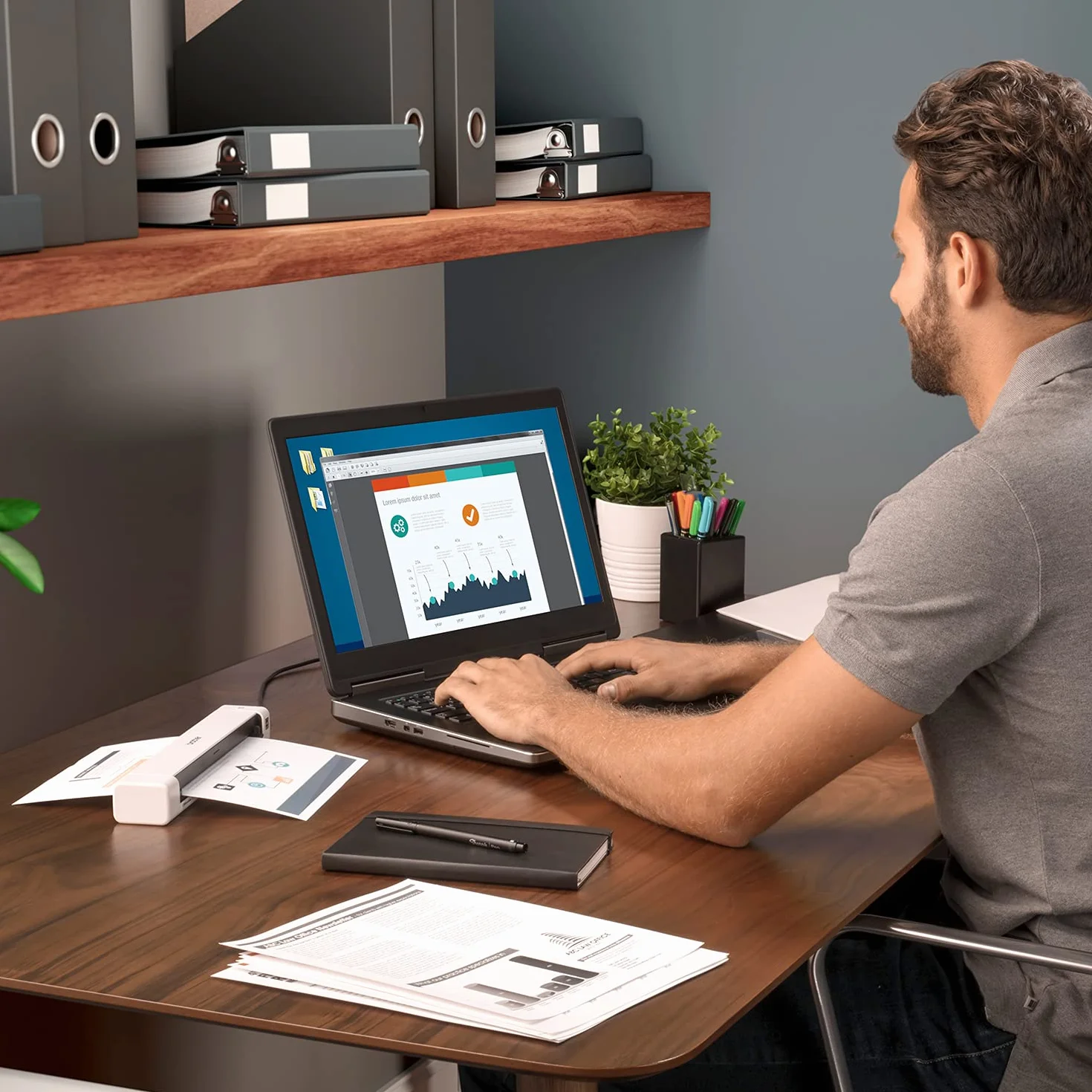 Brother RDS-640 Scanner de documents mobile compact renouvelé