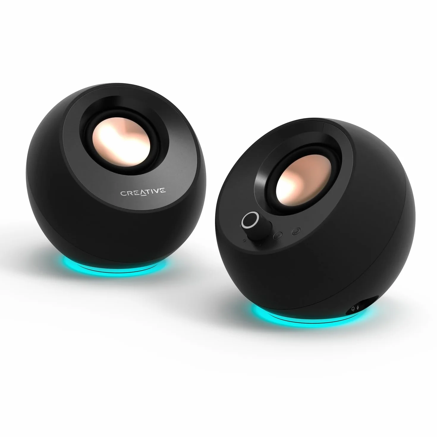 CREATIVE Pebble Pro Noir Enceintes d'ordinateur 2.0 USB-C Bluetooth 5.3 RVB Personnalisable Audio USB