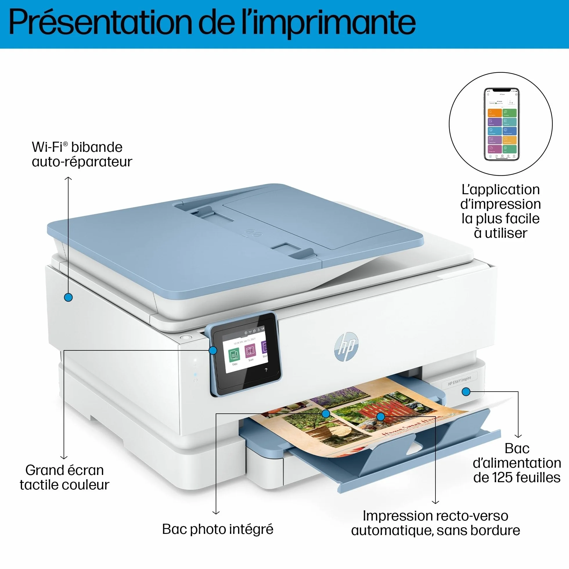 HP Envy Inspire 7921e Imprimante Tout-en-Un