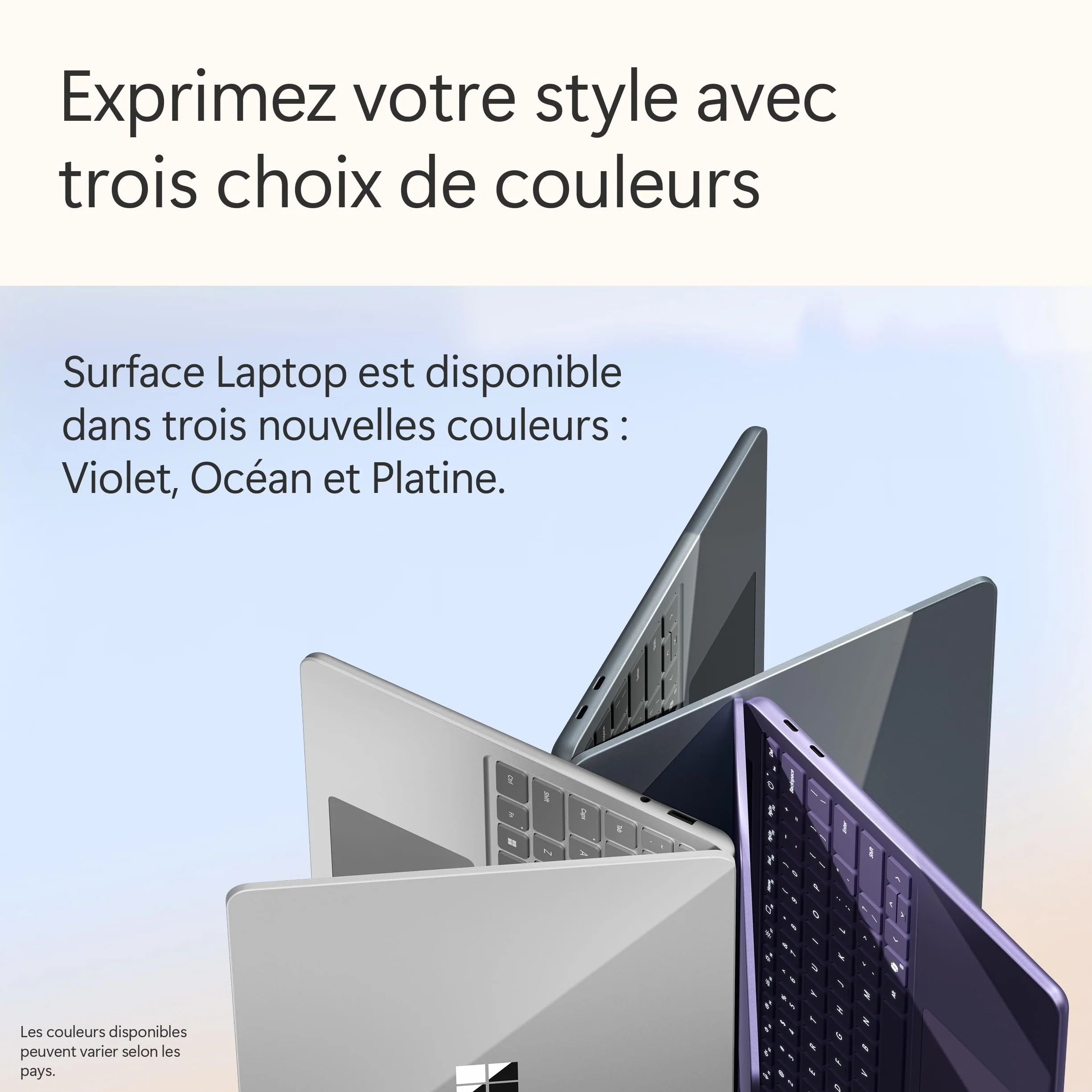 Microsoft Surface Laptop Copilot+ PC 13" Écran Tactile LCD Snapdragon X Plus 16Go RAM 512Go Stockage Océan