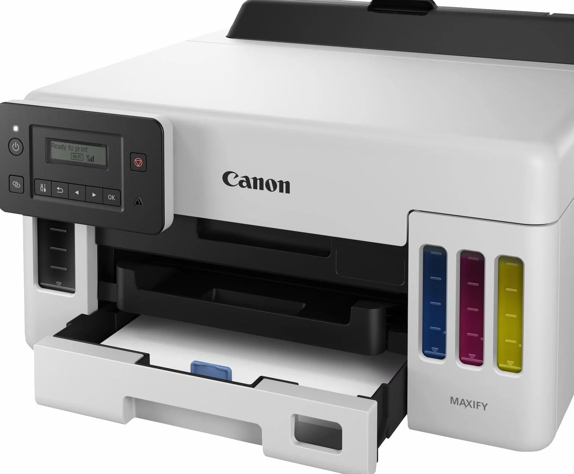 Canon MAXIFY GX5150 Imprimante à jet d'encre Wi-Fi Ethernet USB Réservoir Rechargeable Recto verso automatique LCD 15,5 ipm Couleur 24 ipm Noir