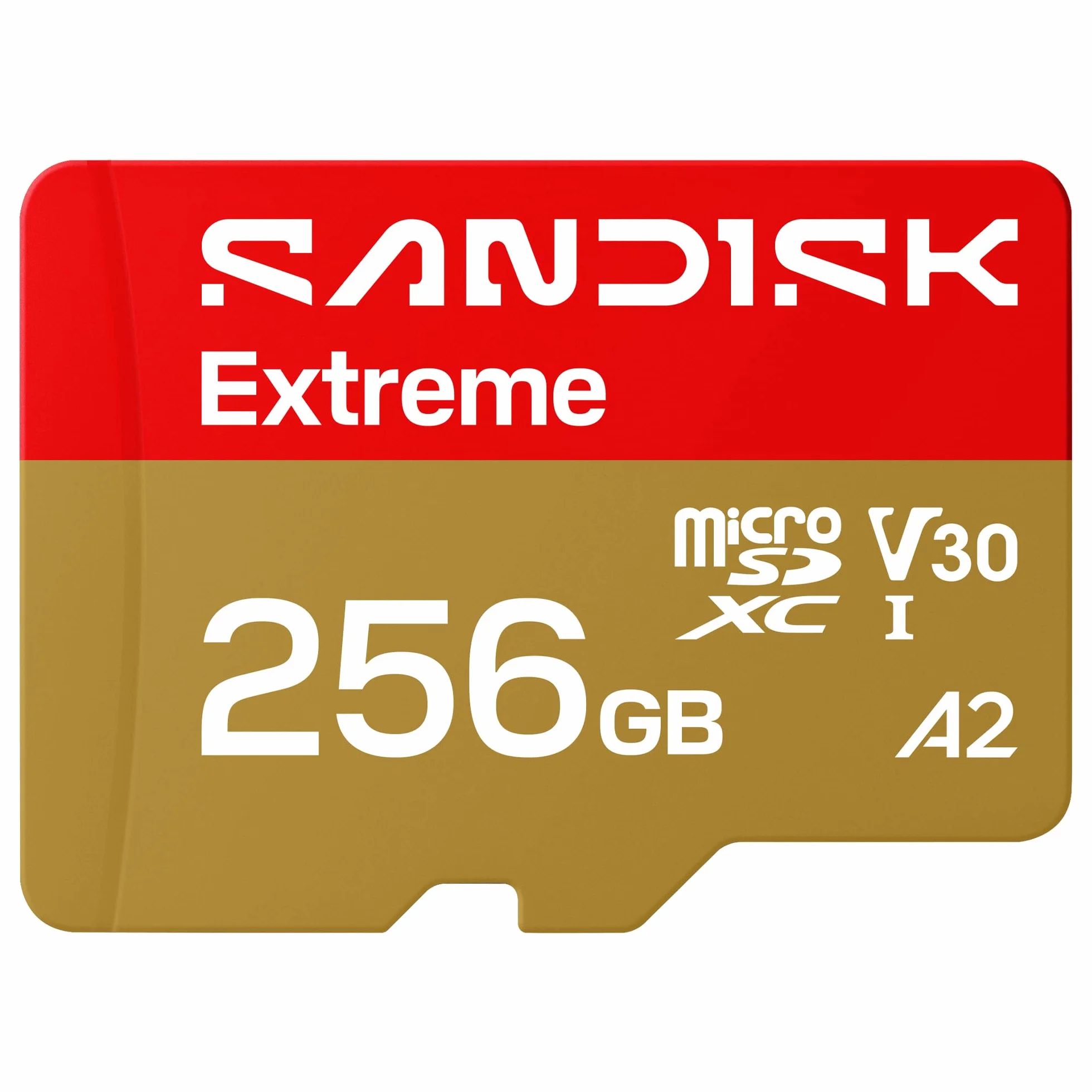 SANDISK Extreme Carte microSDHC UHS-I 256 Go + SD Adapter, 245 Mo/s Lecture, 170 Mo/s Écriture, C10, V30, U3, A2
